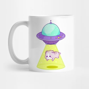 Cat Abduction - Alien Spaceship Mug